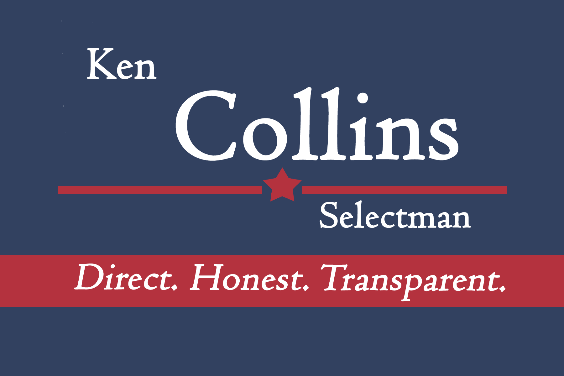 Ken Collins for Selectman Logo